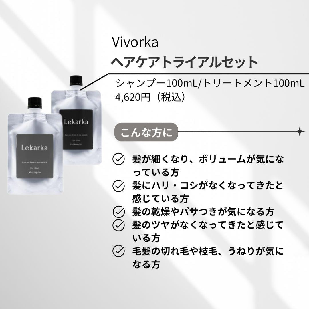 レカルカ|Vivorka ヘアケアトライアルセット