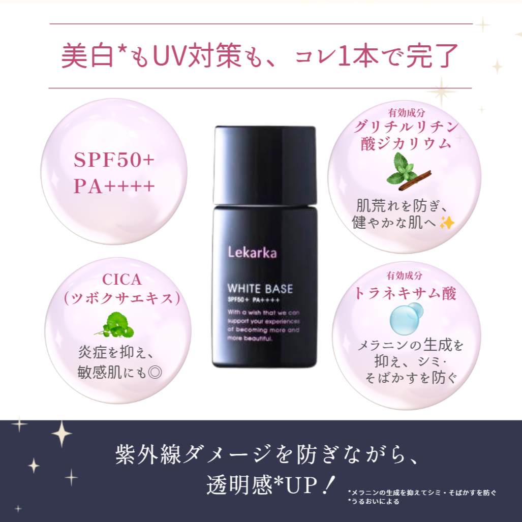 レカルカ|ホワイトベース(WHITE BASE)【薬用美白UV下地】