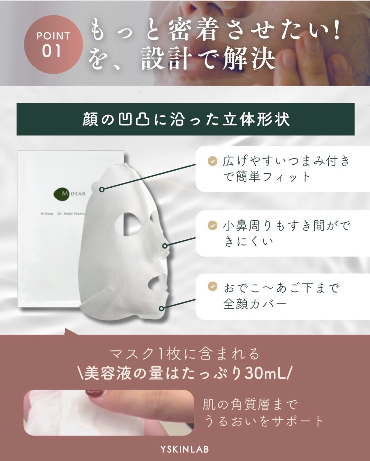 エムディア｜3D モイストプレミアムマスク