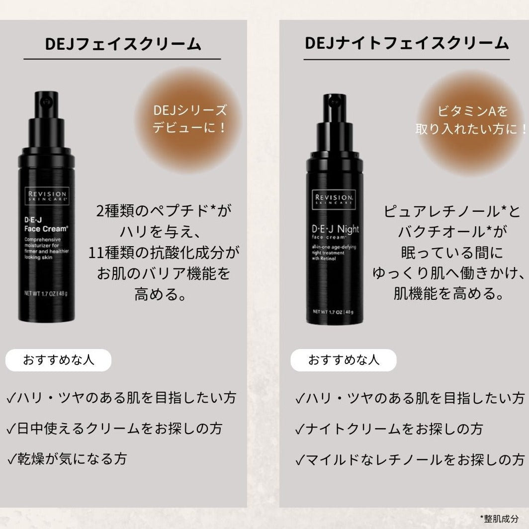 リビジョン｜DEJナイトフェイスクリーム（D·E·J Night face cream®）※購入前にカウンセリングが必要です。